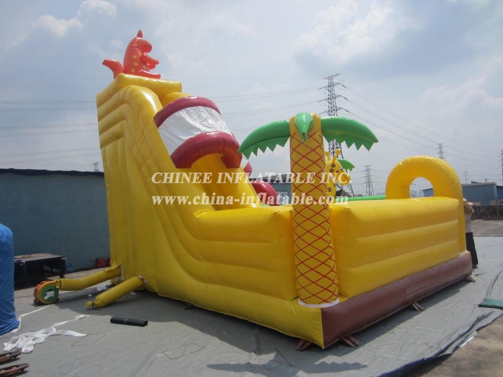 T8-1241 Jungle Themed Inflatable Slides