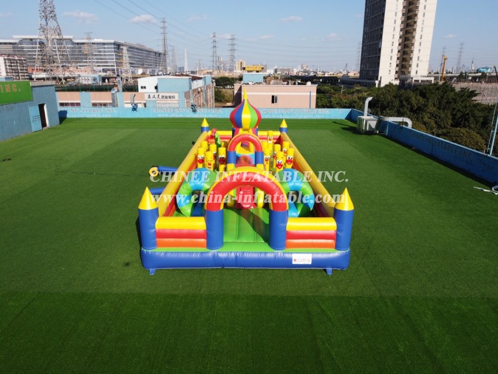 T6-126 Giant Inflatable Park Commercial Inflatable Fun City Obstacle Courses