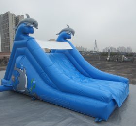 T8-124 Deslizador inflable con tema de delfín