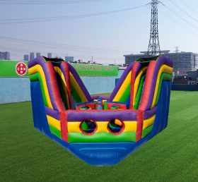 T8-501 Deslizamiento seco inflable con barrera de color