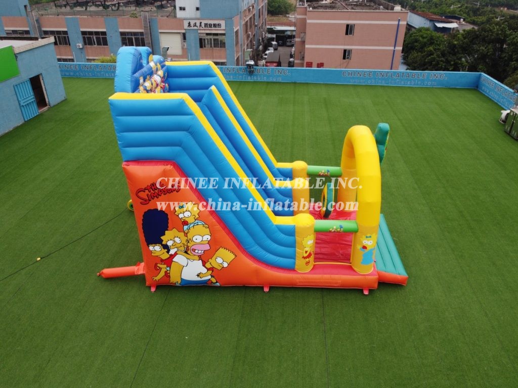 T8-3801 The Simpsons Inflatable Dry Slides