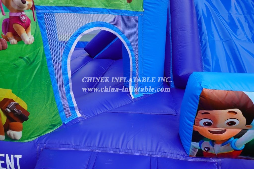 T5-1000B Inflatable Bouncer Paw Patrol Combo Bouncy Castle With Slide