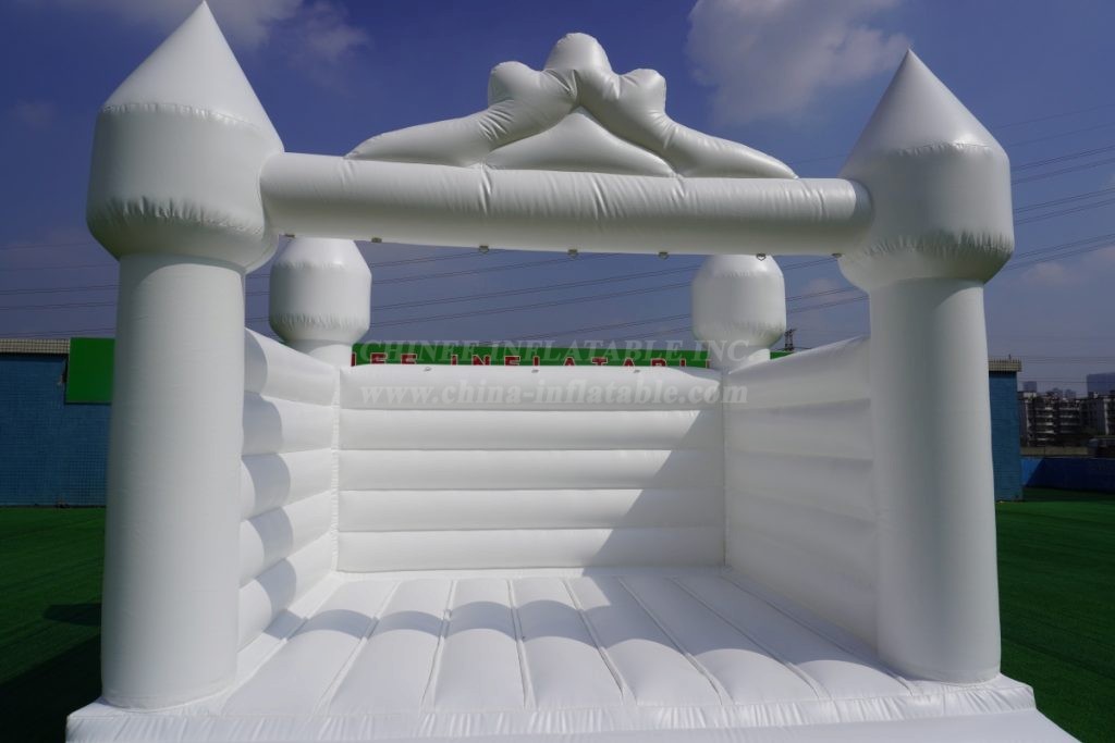 T2-3555 White Wedding Bouncy Castle