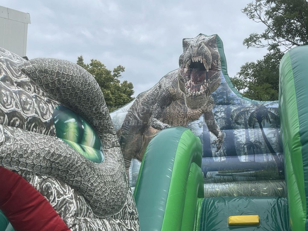 T8-4171 Dinosour Inflatable Slide