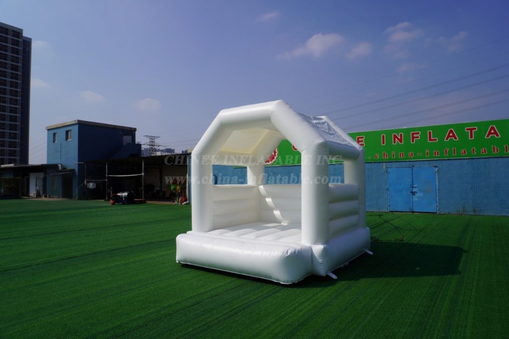 T2-3553B White Wedding Bounce House