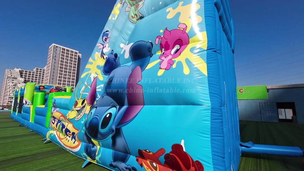 T7-2302 Lilo & Stitch Inflatable Obstacle Course