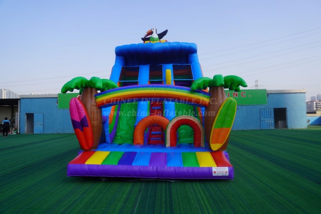 T8-4617 Tropical Paradise Inflatable Slide