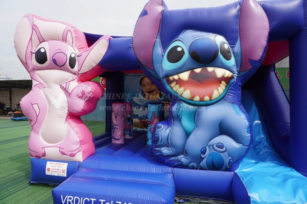 T2-8203 Stitch Theme Inflatable Bouncer