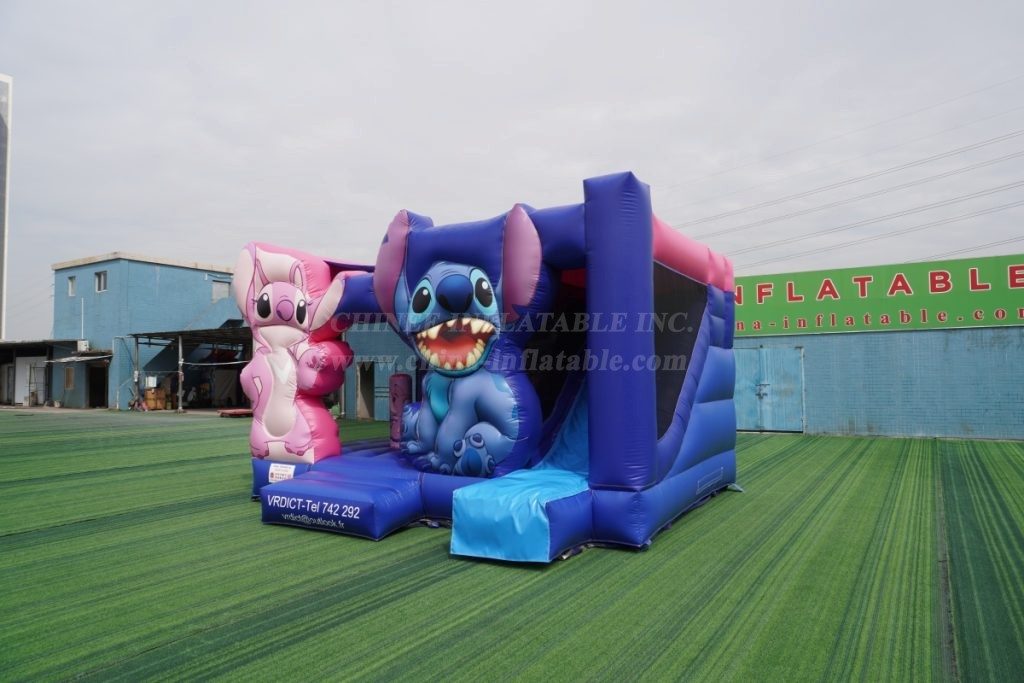 T2-8203 Stitch Theme Inflatable Bouncer